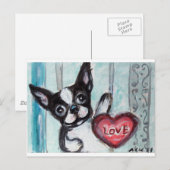 Boston Happy Heart Briefkaart (Voorkant / Achterkant)