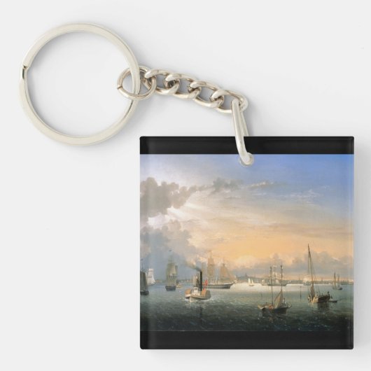 Boston Harbor 1854 Sleutelhanger (voorkant)