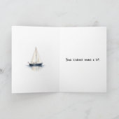 Boston Harbor Bedankje Zeilboten Kaart (Binnen)