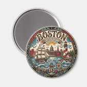 Boston Harbor Magneet (Voorkant / Achterkant)