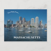 Boston Harbor Massachusetts Briefkaart (Voorkant)