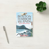Boston Harbor Massachusetts Vluchtposter Post-it® Notes (Kantoor)