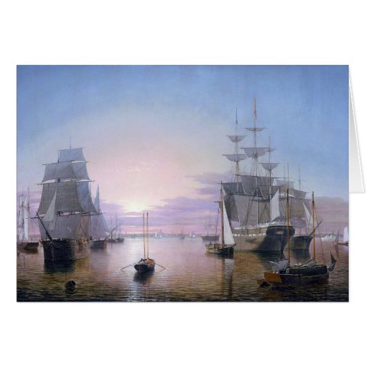 Boston Harbour 1850 (Voorkant Horizontaal)