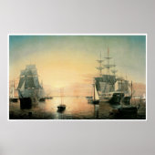 Boston Harbour, 1850-55 Poster (Voorkant)