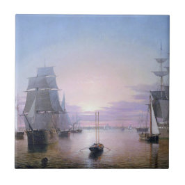 Boston Harbour 1850 Tegeltje