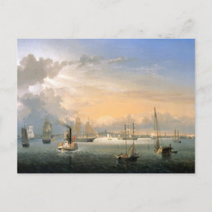 Boston Harbour 1854 Briefkaart