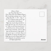 Boston Harbour 1854 Briefkaart (Achterkant)