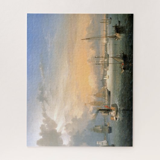 Boston Harbour 1854 Legpuzzel (Verticaal)