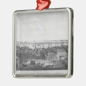 Boston Harbour, 1854 Metalen Ornament (Links)