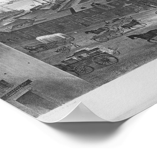 Boston Harbour, 1854 Poster (Hoek)