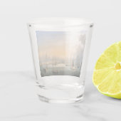 Boston Harbour 1854 Shot Glas (Achterkant)