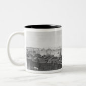 Boston Harbour, 1854 Tweekleurige Koffiemok (Links)