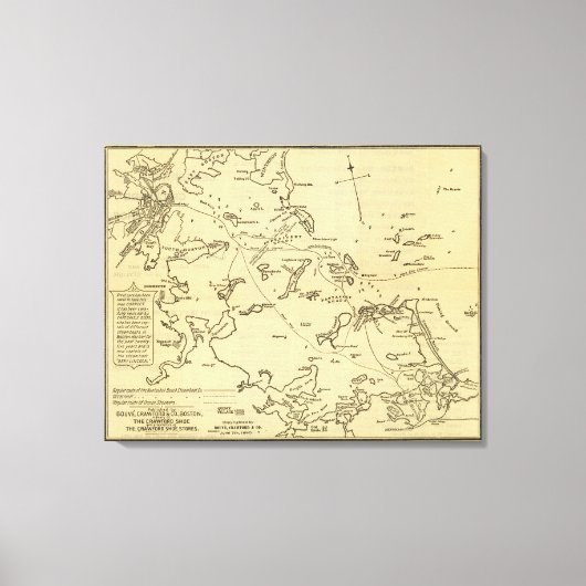 Boston Harbour 2 Canvas Afdruk (Voorkant)