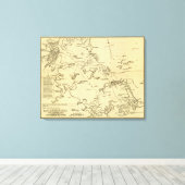 Boston Harbour 2 Canvas Afdruk (Insitu (Houten vloer))