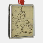 Boston Harbour 2 Metalen Ornament (Rechts)