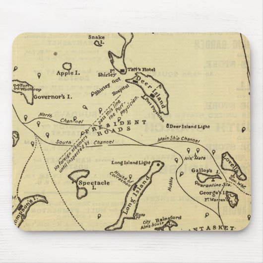 Boston Harbour 2 Muismat (Voorkant)