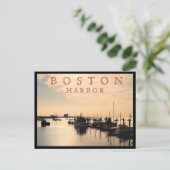 Boston Harbour Briefkaart (Staand voorkant)