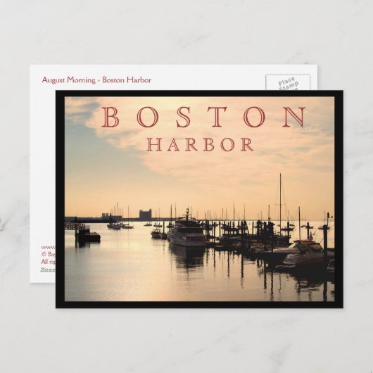 Boston Harbour Briefkaart (Voorkant / Achterkant)