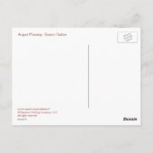 Boston Harbour Briefkaart (Achterkant)