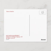 Boston Harbour Briefkaart (Achterkant)
