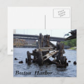 Boston Harbour Briefkaart (Voorkant / Achterkant)
