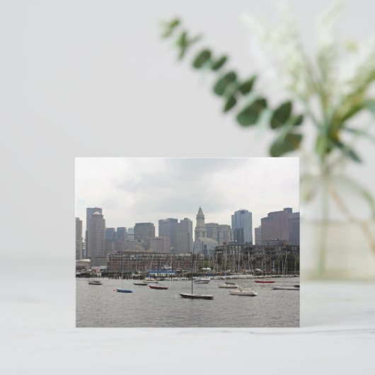 Boston Harbour Briefkaart (Staand voorkant)