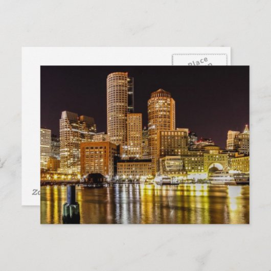 Boston Harbour Briefkaart (Voorkant / Achterkant)