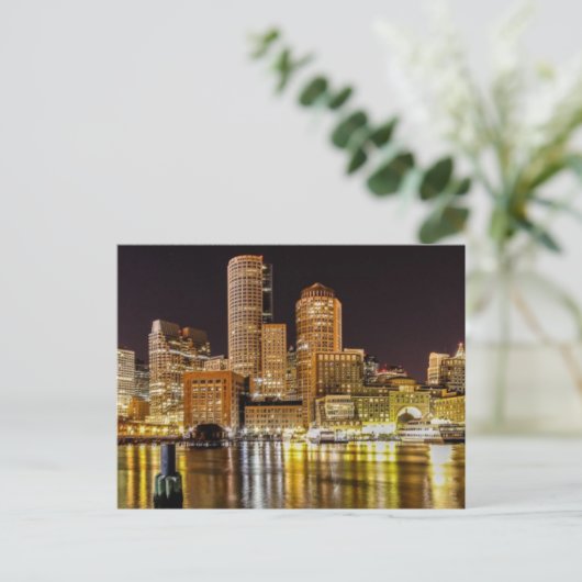 Boston Harbour Briefkaart (Staand voorkant)