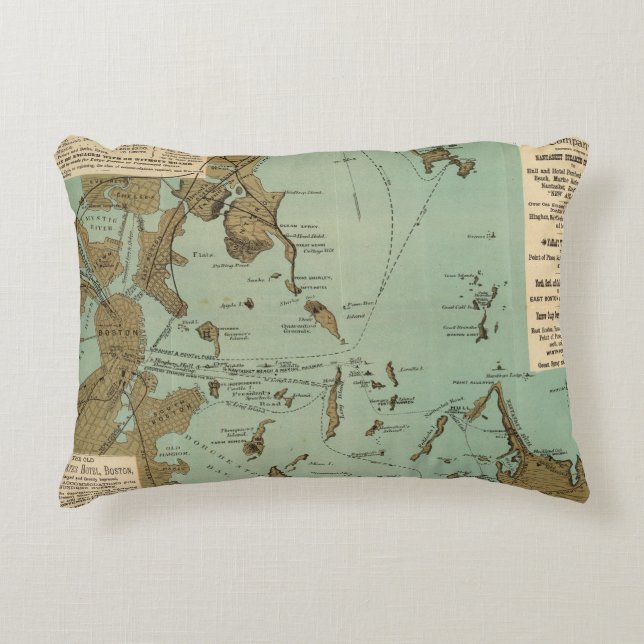 Boston Harbour Decoratief Kussen (Voorkant)
