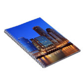 Boston Harbour en skyline. Boston is een van de 5 Notitieboek (Rechterzijde)