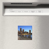 Boston Harbour en skyline. Boston is een van de 6 Magneet (Insitu (Vaatwasser))