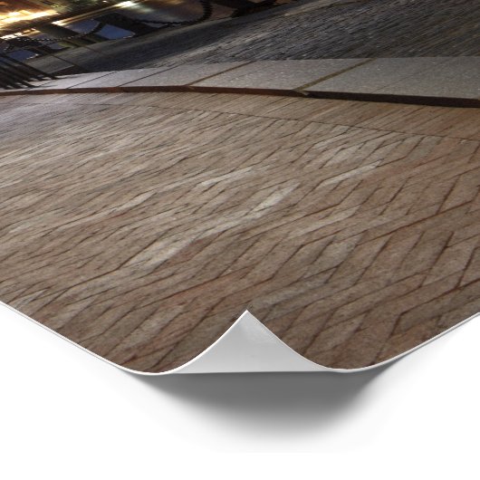 Boston Harbour en skyline. Boston is een van de 6 Poster (Hoek)