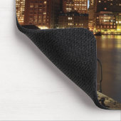 Boston Harbour en skyline. Boston is een van de 7 Muismat (Hoek)