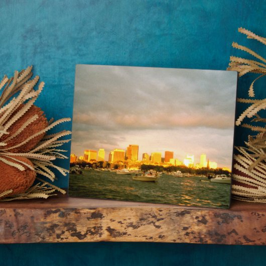 Boston Harbour Fotoplaat (Zijkant)