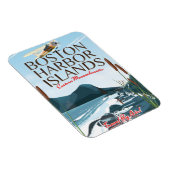 Boston Harbour Massachusetts Flight poster Magneet (Rechterzijde)