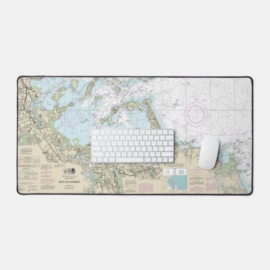 Boston Harbour Nautical Chart 13270 Bureaumat (Keyboard & Muis)