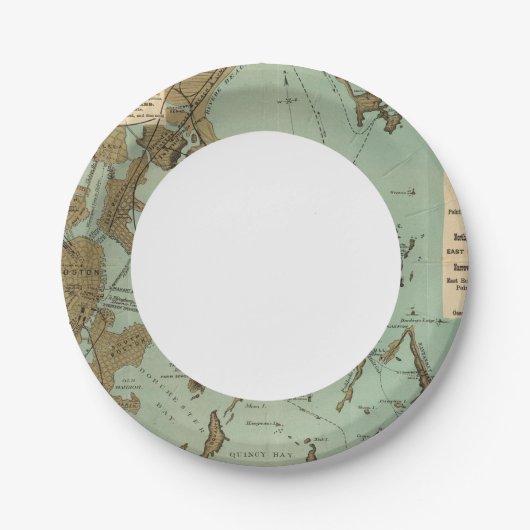 Boston Harbour Papieren Bordje (Voorkant)