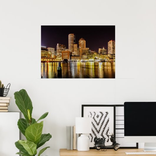 Boston Harbour Poster (Thuiskantoor)
