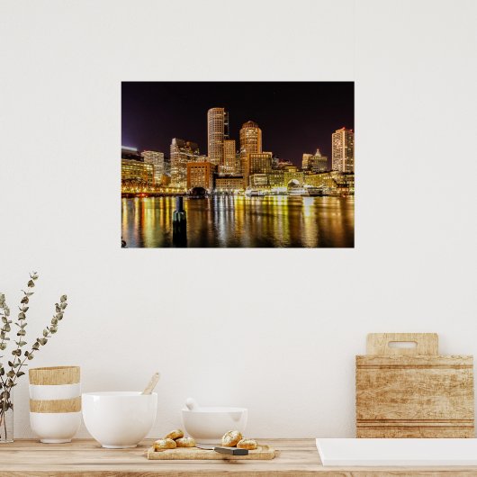Boston Harbour Poster (Keuken)