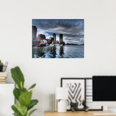 Boston Harbour Poster (Thuiskantoor)