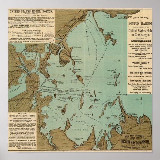 Boston Harbour Poster (Voorkant)