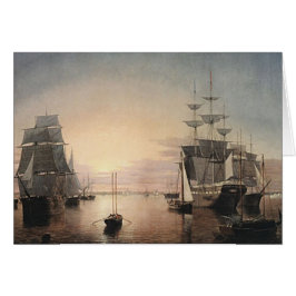 Boston Harbour Sunset-kaart