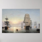 Boston Harbour, Sunset Poster (Voorkant)