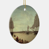 Boston Harbour uit Constitutionele Wharf Keramisch Ornament (Rechts)