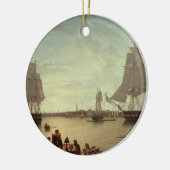 Boston Harbour uit Constitutionele Wharf Keramisch Ornament (Links)