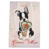 Boston Heart mama Medium Cadeauzakje (Achterkant)