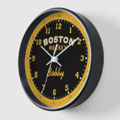 Boston Hockey 12 uur wandklok (Hoek)