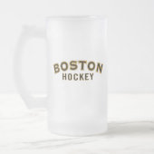 Boston Hockey 16oz Frosted Glass Mok (Links)