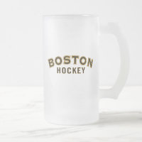 Boston Hockey 16oz Frosted Glass Mok