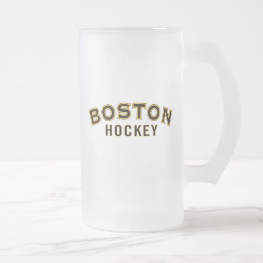 Boston Hockey 16oz Frosted Glass Mok (Rechts)